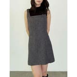 チャコールグレー | ヘリンボーンタイトミニジャンスカ | MERCURYDUO