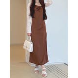 サテンキャミナローワンピース | MERCURYDUO | 詳細画像46 