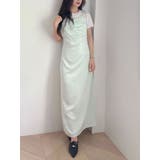 ミントグリーン | サテンキャミナローワンピース | MERCURYDUO