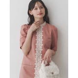 ピンク | バイカラーレースミニワンピース | MERCURYDUO