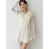 アイボリー | ラッフルフリルミニワンピース | MERCURYDUO