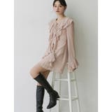 ベビーピンク | ラッフルフリルミニワンピース | MERCURYDUO