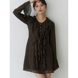 ブラウン | ラッフルフリルミニワンピース | MERCURYDUO