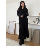 カットレースブロッキングフレアスリーブマーメイドワンピース | MERCURYDUO | 詳細画像22