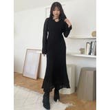 カットレースブロッキングフレアスリーブマーメイドワンピース | MERCURYDUO | 詳細画像23