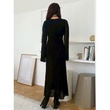 カットレースブロッキングフレアスリーブマーメイドワンピース | MERCURYDUO | 詳細画像24