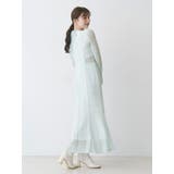 カットレースブロッキングフレアスリーブマーメイドワンピース | MERCURYDUO | 詳細画像5