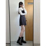 【WEB限定カラーあり】シャツレイヤード風ニットドッキングミニワンピース | MERCURYDUO | 詳細画像20 