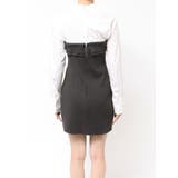 【WEB限定カラーあり】シャツレイヤード風ニットドッキングミニワンピース | MERCURYDUO | 詳細画像39 