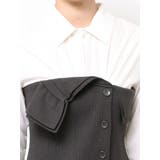 【WEB限定カラーあり】シャツレイヤード風ニットドッキングミニワンピース | MERCURYDUO | 詳細画像40 