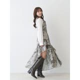 シャツドッキングコルセットアシメヘムワンピース | MERCURYDUO | 詳細画像12 