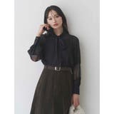 ポイントレースボウタイブラウス | MERCURYDUO | 詳細画像13 