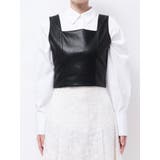 フェイクレザーコルッセットビスチェ | MERCURYDUO | 詳細画像7 