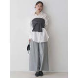 シャーリングZIPビスチェセットシャツ | MERCURYDUO | 詳細画像18 