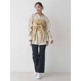 シャーリングZIPビスチェセットシャツ | MERCURYDUO | 詳細画像22 