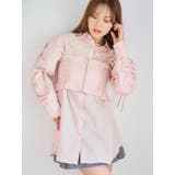 ピンク | シャーリングZIPビスチェセットシャツ | MERCURYDUO