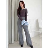 ウールライクセンタープレスワイドパンツ | MERCURYDUO | 詳細画像14 