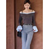 ウールライクセンタープレスワイドパンツ | MERCURYDUO | 詳細画像4 