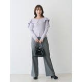 ウールライクセンタープレスワイドパンツ | MERCURYDUO | 詳細画像8 