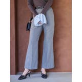 グレー | ウールライクセンタープレスワイドパンツ | MERCURYDUO