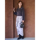 【WEB限定カラーあり】アシメタックナロースカート | MERCURYDUO | 詳細画像13 