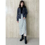 【WEB限定カラーあり】アシメタックナロースカート | MERCURYDUO | 詳細画像17 