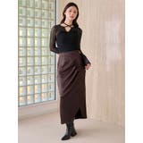 【WEB限定カラーあり】アシメタックナロースカート | MERCURYDUO | 詳細画像5 