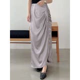 ラベンダー | 【WEB限定カラーあり】アシメタックナロースカート | MERCURYDUO