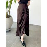 ブラウン | 【WEB限定カラーあり】アシメタックナロースカート | MERCURYDUO