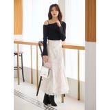 ジオメトリックオパールフレアスカート | MERCURYDUO | 詳細画像10 