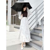 ジオメトリックオパールフレアスカート | MERCURYDUO | 詳細画像18 