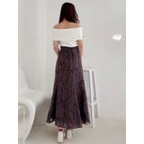 ジオメトリックオパールフレアスカート | MERCURYDUO | 詳細画像26 