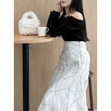 ジオメトリックオパールフレアスカート | MERCURYDUO | 詳細画像42 