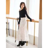 ジオメトリックオパールフレアスカート | MERCURYDUO | 詳細画像9 