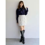 オリジナルツイード台形ミニスカート | MERCURYDUO | 詳細画像24