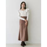 サテンナロースカート | MERCURYDUO | 詳細画像14 