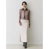 サテンナロースカート | MERCURYDUO | 詳細画像7 