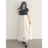 レースパッチワークフレアスカート | MERCURYDUO | 詳細画像16