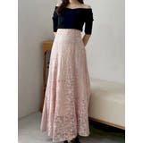 レースパッチワークフレアスカート | MERCURYDUO | 詳細画像18