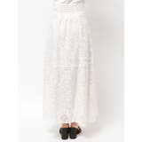 レースパッチワークフレアスカート | MERCURYDUO | 詳細画像23