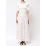 レースパッチワークフレアスカート | MERCURYDUO | 詳細画像27