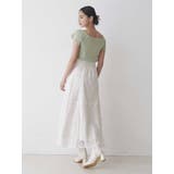 レースパッチワークフレアスカート | MERCURYDUO | 詳細画像5