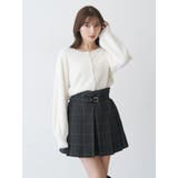ベルト付きチェックプリーツミニスカパン | MERCURYDUO | 詳細画像12 