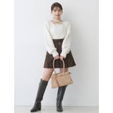 ベルト付きチェックプリーツミニスカパン | MERCURYDUO | 詳細画像7 