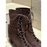 レースアップフェイクスエードブーツ | MERCURYDUO | 詳細画像4