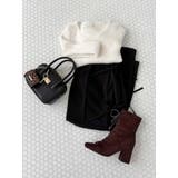 レースアップフェイクスエードブーツ | MERCURYDUO | 詳細画像5