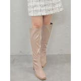 ベージュ | ストレッチロングブーツ | MERCURYDUO