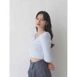 ミニシャギーVネッククロップドニット | MERCURYDUO | 詳細画像14