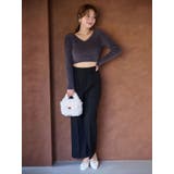 ミニシャギーVネッククロップドニット | MERCURYDUO | 詳細画像6