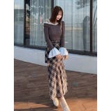 異素材フリルオフショルリブニット | MERCURYDUO | 詳細画像10 